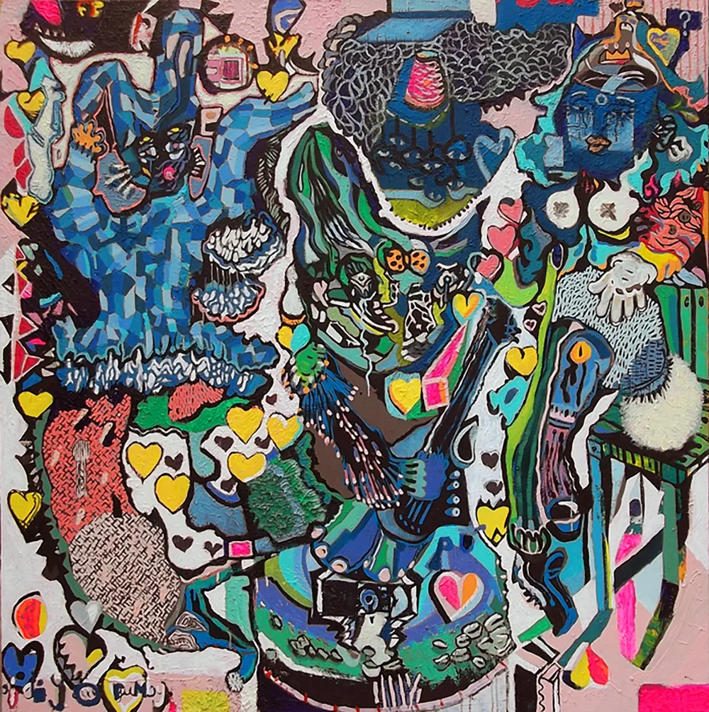 Oil painting: 160 X 160 . 1